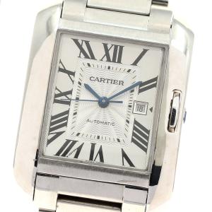 カルティエ CARTIER W5310009 タンクアングレーズLM デイト 自動巻き メンズ _820929