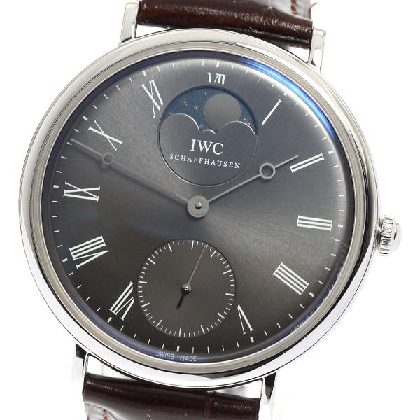 IWC SCHAFFHAUSEN IW544804 ヴィンテージ ポートフィノ K18WG ムーンフ...