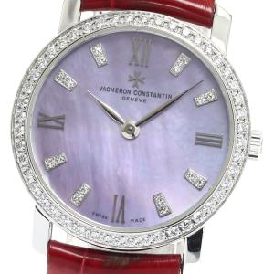 ヴァシュロン・コンスタンタン VACHERON CONSTANTIN 25562 トラディショナル K18WG インデックスダイヤ クォーツ レディース _821054
