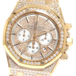 オーデマ・ピゲ AUDEMARS PIGUET 26322OR.ZZ.1222OR.01 ロイヤルオーク クロノグラフ K18PG 自動巻き メンズ 箱・保証書付き_821181