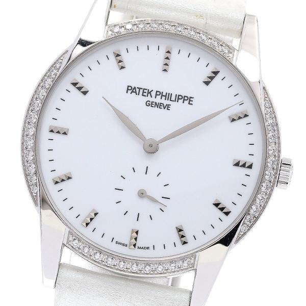 パテックフィリップ PATEK PHILIPPE 7122/200G カラトラバ K18WG ダイヤ...