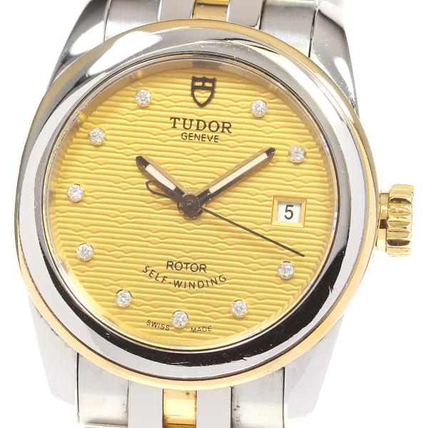 チュードル TUDOR 51003 グラマーデイト 10Pダイヤ デイト 自動巻き レディース _8...