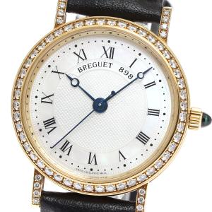 ブレゲ Breguet 8068BA/52/964 DD00 クラシック K18YG ダイヤベゼル 自動巻き レディース 保証書付き_826878