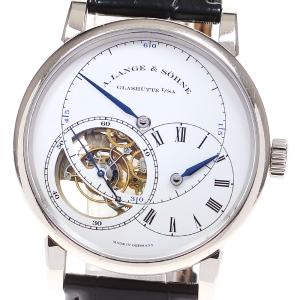 ランゲ＆ゾーネ A.LANGE＆SOHNE 760.026F リヒャルト ランゲ トゥールビヨン プール・ル・メリット K18WG 手巻き 箱・保証書付_828389