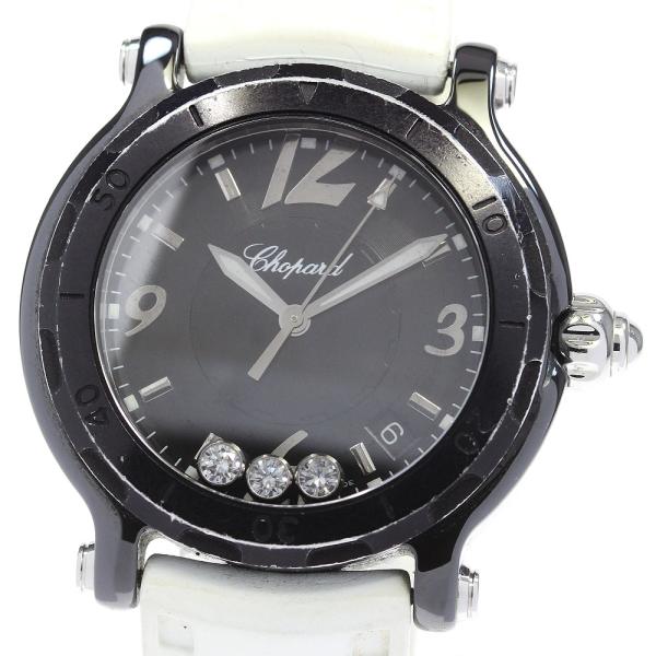 ショパール Chopard 8507 ハッピースポーツ ヘッケル限定105本 3Pダイヤ クォーツ ...