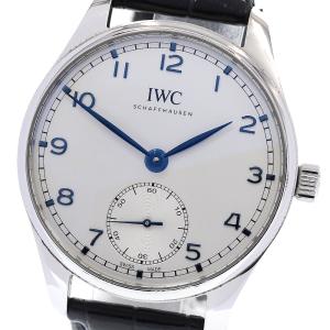 IWC◇自動巻腕時計/アナログ/レザー/NVY/BLK/SS/IW371606 : セカンド