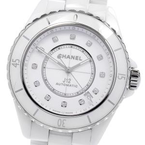 シャネル CHANEL H5705 J12 白セラミック 38MM 12Pダイヤ キャリバー12.1 自動巻き メンズ _839150