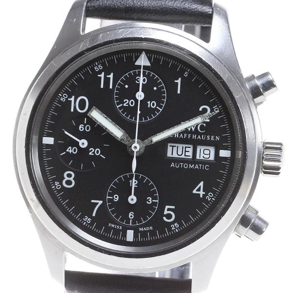 IWC IWC SCHAFFHAUSEN IW370603 フリーガー クロノグラフ デイデイト 自...