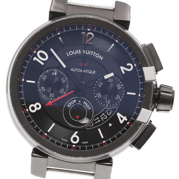 ルイ・ヴィトン LOUIS VUITTON Q10580 タンブールエボリューション GMT クロノ...