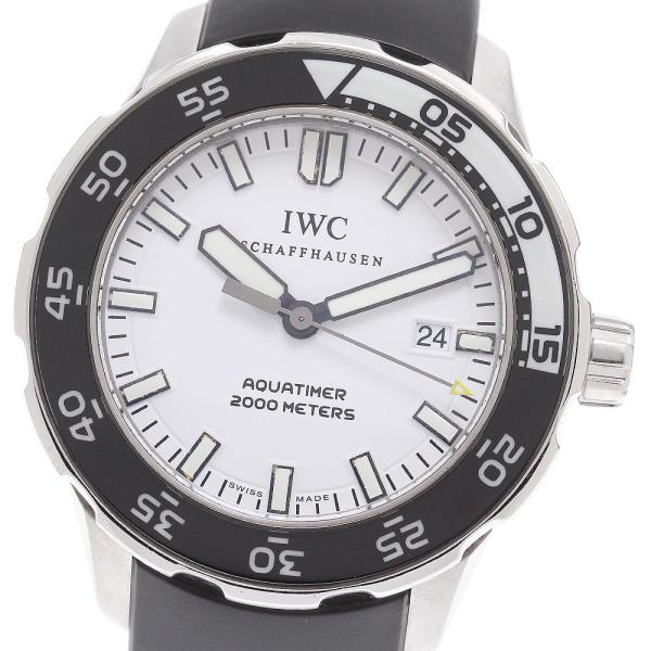 訳あり IWC IWC SCHAFFHAUSEN IW356806 アクアタイマー デイト 自動巻き...