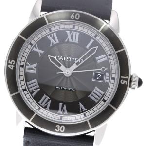 カルティエ CARTIER WSRN0003 ロンド クロワジエール ドゥ カルティエ デイト 自動巻き メンズ _845681