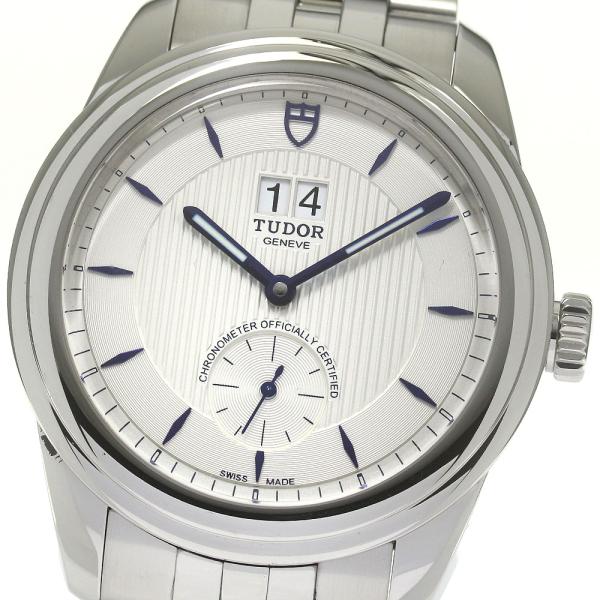 チュードル TUDOR 57100 グラマー ダブルデイト 自動巻き メンズ 美品 保証書付き_84...