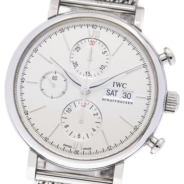 IWC SCHAFFHAUSEN IW391028 ポートフィノ クロノグラフ デイデイト 自動巻き...