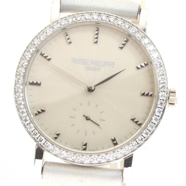 パテックフィリップ PATEK PHILIPPE 7120G カラトラバ スモールセコンド ダイヤベ...