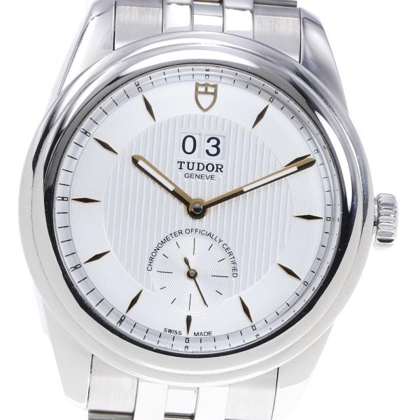 チュードル TUDOR 57100 グラマー ダブルデイト 自動巻き メンズ 良品 保証書付き_84...