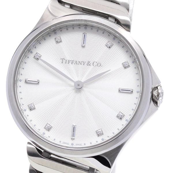 ティファニー TIFFANY&amp;Co. 60874794 メトロ2 ハンド 8Pダイヤ クォーツ レデ...
