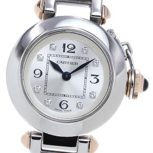 カルティエ CARTIER WJ124020 ミスパシャ 8Pダイヤ クォーツ レディース 良品 _862616