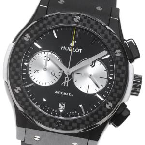 ウブロ HUBLOT 521.CQ.1420.LR.JUV18 クラシック フュージョン クロノグラフ ユベントス リミテッド 自動巻 メンズ 美品 保証書付き_867241