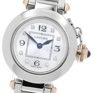 カルティエ CARTIER WJ124020 ミスパシャ 8Pダイヤ クォーツ レディース 良品 _869320