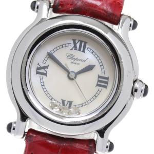 ショパール Chopard 27/8250-23 ハッピースポーツ 3Pダイヤ クォーツ レディース _870319