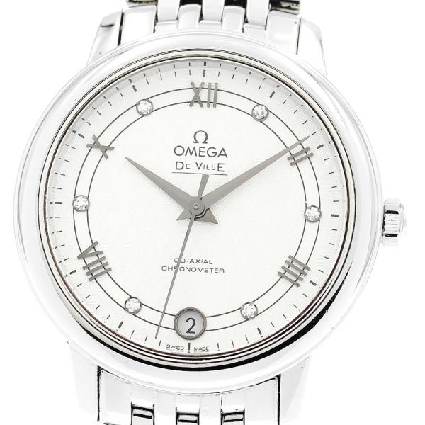 オメガ OMEGA 424.10.33.20.52.002 デビル プレステージ 6Pダイヤ クォー...