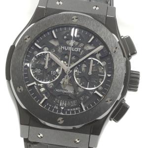 ウブロ HUBLOT 525.CM.0170.LR クラシックフュージョン アエロフュージョン ブラックマジック 自動巻き メンズ 保証書付き_876106