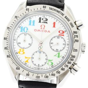 オメガ OMEGA 3836.70.36 スピードマスター オリンピック タイムレース コレクション クロノグラフ 自動巻き メンズ _880975