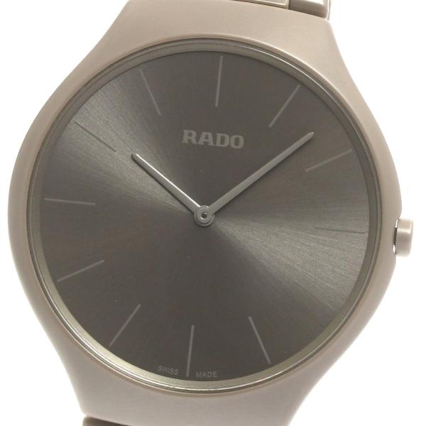 ラドー RADO R27098682 トゥルーシンライン クルール・コルビュジエ クォーツ メンズ ...