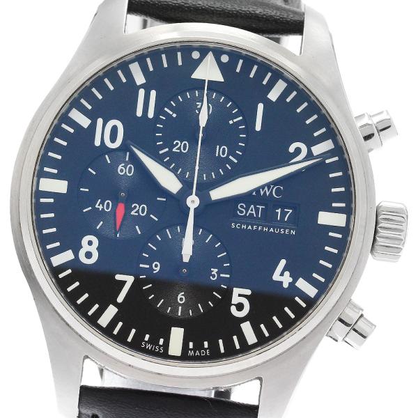 IWC SCHAFFHAUSEN IW377709 パイロットウォッチ デイデイト クロノグラフ 自...