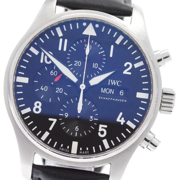 IWC SCHAFFHAUSEN IW377709 パイロットウォッチ デイデイト クロノグラフ 自...