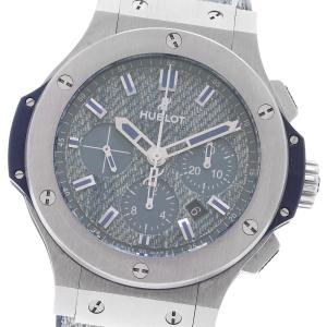 ウブロ HUBLOT 301.SL.2770.NR.JEANS ビッグバン ジーンズ クロノグラフ 自動巻き メンズ 保証書付き_890291