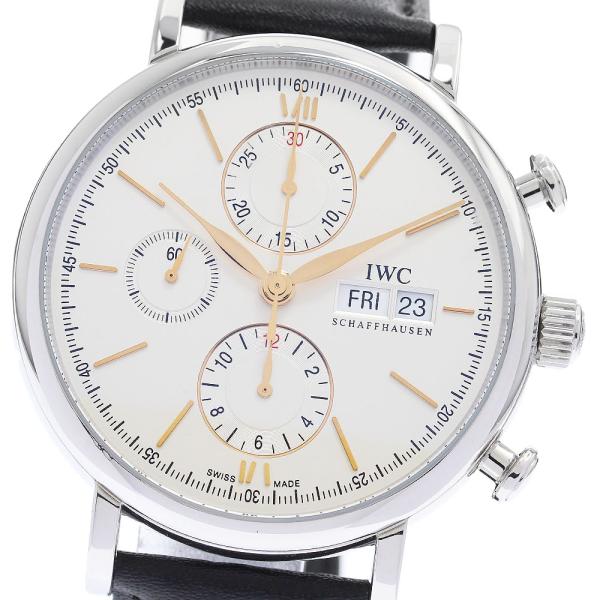 IWC SCHAFFHAUSEN IW391022 ポートフィノ クロノグラフ 自動巻き メンズ 良...
