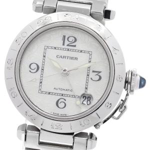カルティエ CARTIER W3107199 パシャC メリディアン 2004年 クリスマス限定モデル デイト 自動巻き ボーイズ 保証書付き_890836