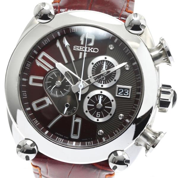セイコー SEIKO SBLA027/5R86-0AA0 ガランテ GMT クロノグラフ スプリング...