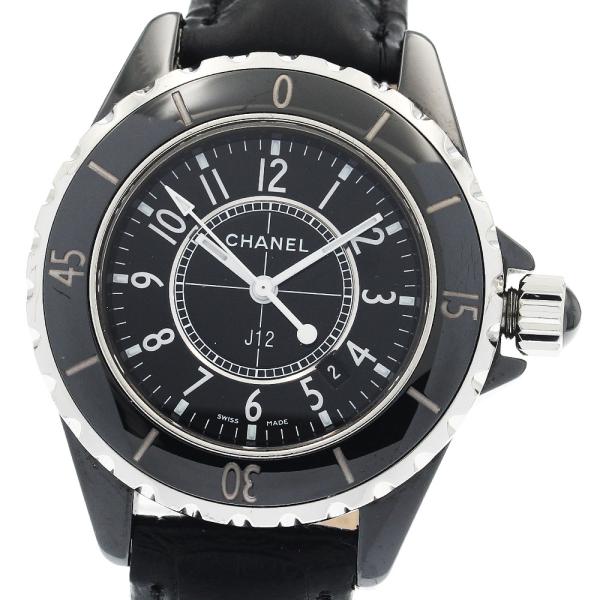 訳あり シャネル CHANEL H0680 J12 黒セラミック 33MM クォーツ レディース _...