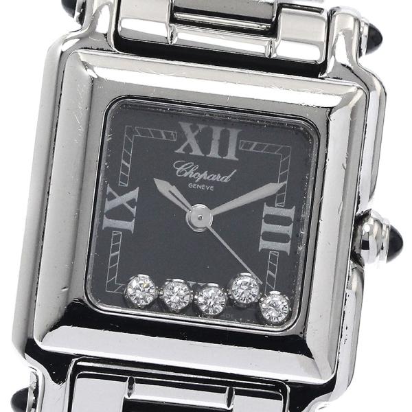 ショパール Chopard 27/8893-23 ハッピースポーツ 5ダイヤ クォーツ レディース ...