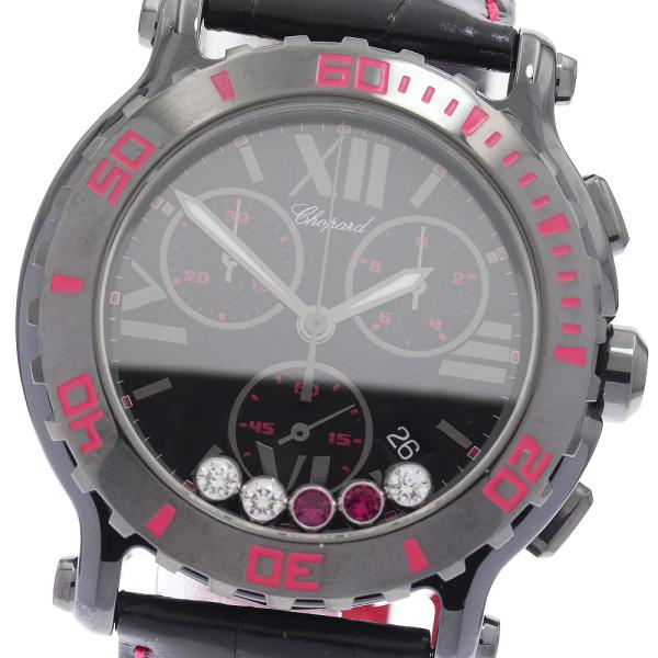 ショパール Chopard 288515-9013 ハッピースポーツ クロノ ミステリーピンク 5P...