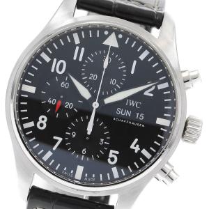 IWC IWC SCHAFFHAUSEN IW377709 パイロットウォッチ デイデイト クロノグラフ 自動巻き メンズ 保証書付き_898836