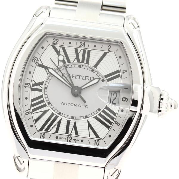 カルティエ CARTIER W62032X6 ロードスター GMT 自動巻き メンズ _900093