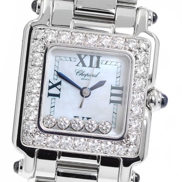 ショパール Chopard 227/8895-23/11 ハッピースポーツ ダイヤベゼル 5Pダイヤ...