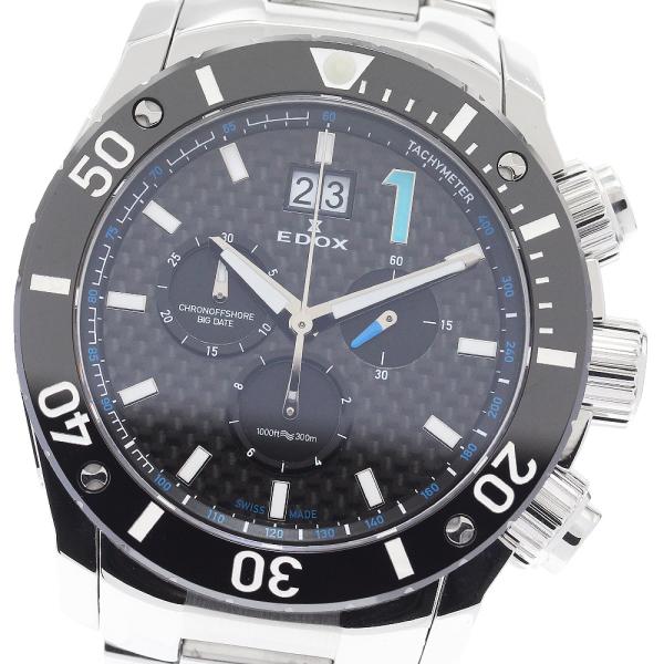 エドックス EDOX 10020 クロノオフショア1 クロノグラフ ビッグデイト クォーツ メンズ ...