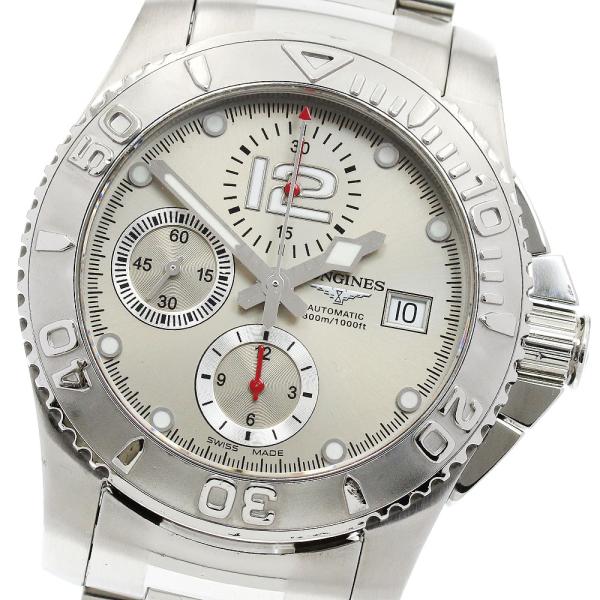 ロンジン LONGINES L3.673.4 ハイドロ コンクエスト クロノグラフ 自動巻き メンズ...