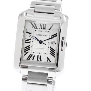 カルティエ CARTIER W5310009 タンクアングレーズLM デイト 自動巻き メンズ 保証書付き_901480