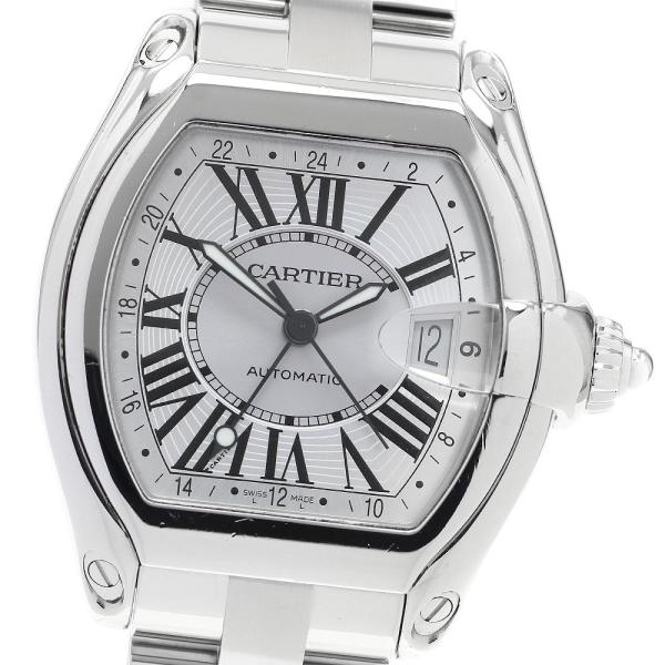 カルティエ CARTIER W62032X6 ロードスター GMT 自動巻き メンズ 良品 _905...
