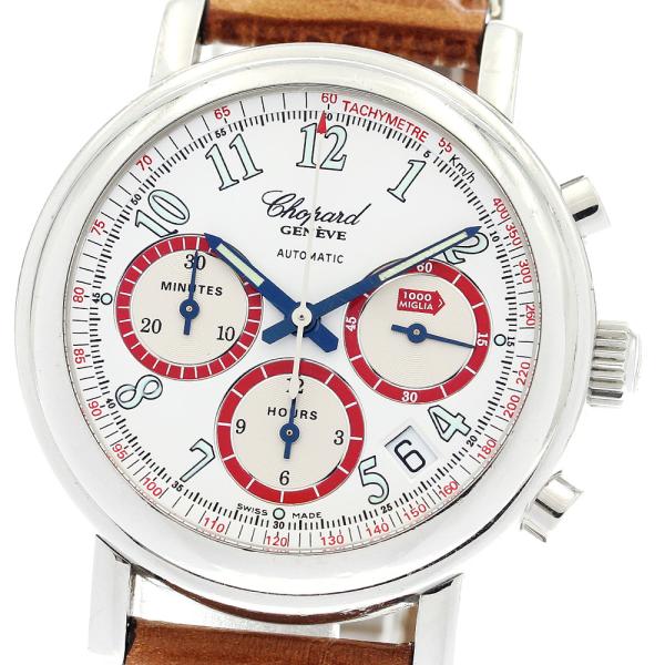 ショパール Chopard 8316 ミッレミリア デイト クロノグラフ 自動巻き メンズ 箱付き_...
