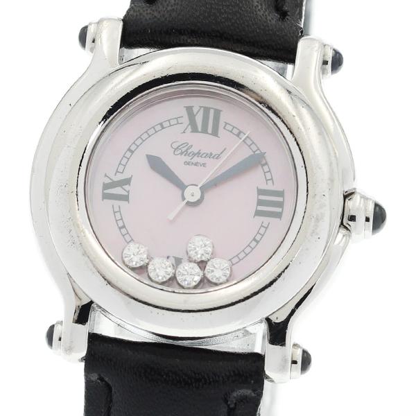 ショパール Chopard 27/8245-23 ハッピースポーツ 5Pダイヤ クォーツ レディース...