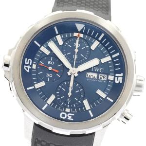訳あり IWC SCHAFFHAUSEN IW376805 アクアタイマー エクスペディション・ジャック=イヴ・クスト デイデイト クロノグラフ 自動巻き _911896