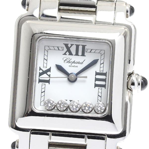 ショパール Chopard 27/8893-23 ハッピースポーツ 5Pダイヤモンド クォーツ レデ...