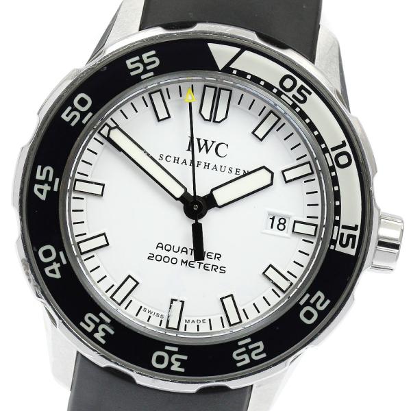 ベルト訳あり IWC SCHAFFHAUSEN IW356811 アクアタイマー デイト 自動巻き ...