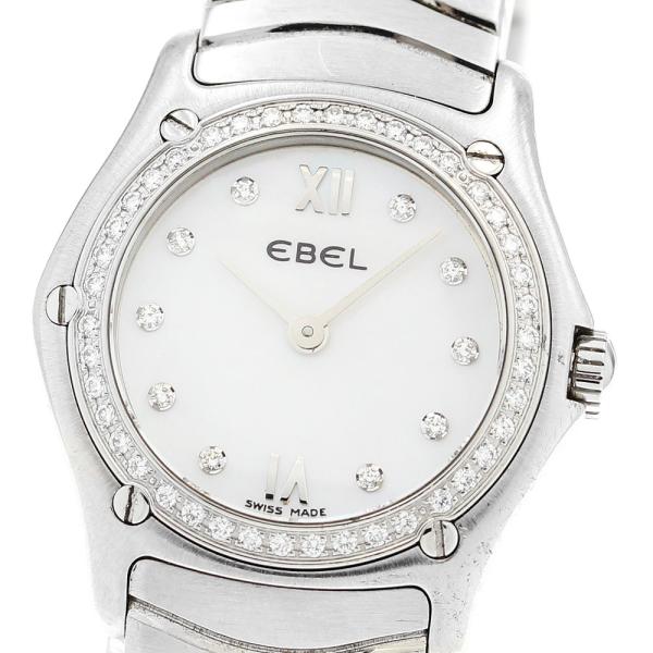 エベル EBEL E9157F14 クラシックウェーブ 10Pダイヤ クォーツ レディース _916...